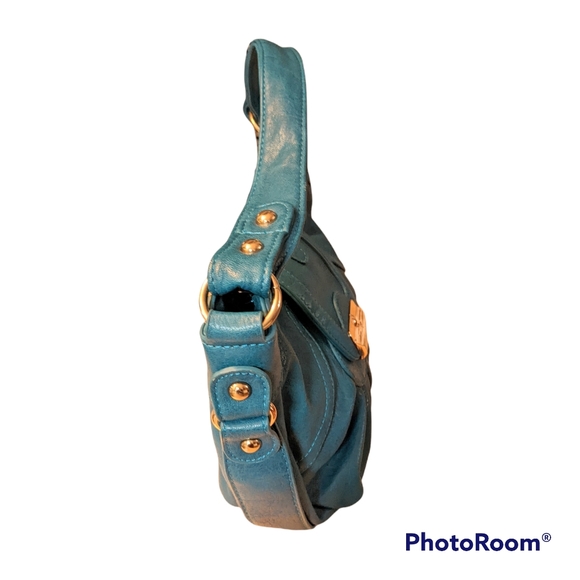 B.LUSH Turquoise Handbag NWT - Picture 3 of 5